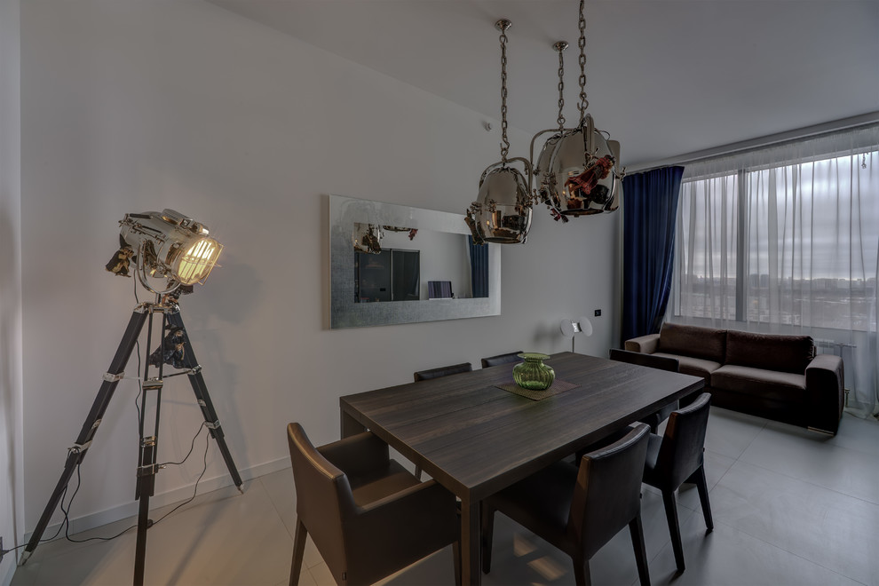 Квартира в современном стиле с яркими акцентами