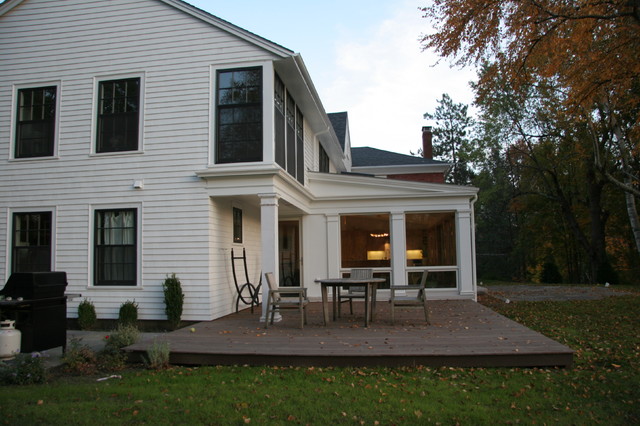 New Patio Deck And View Of Family Room Addition Exterior