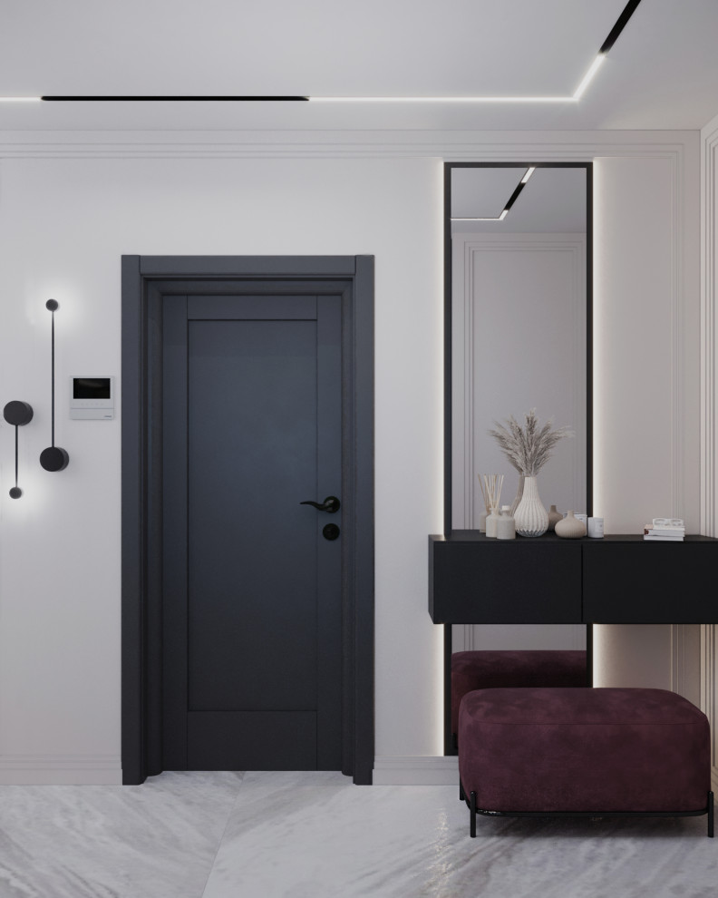 Кухня-гостиная+санузел в стиле Неоклассика