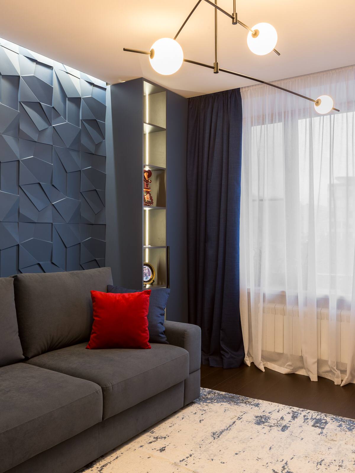 Синий, синий иней... на Ленинском (фото)