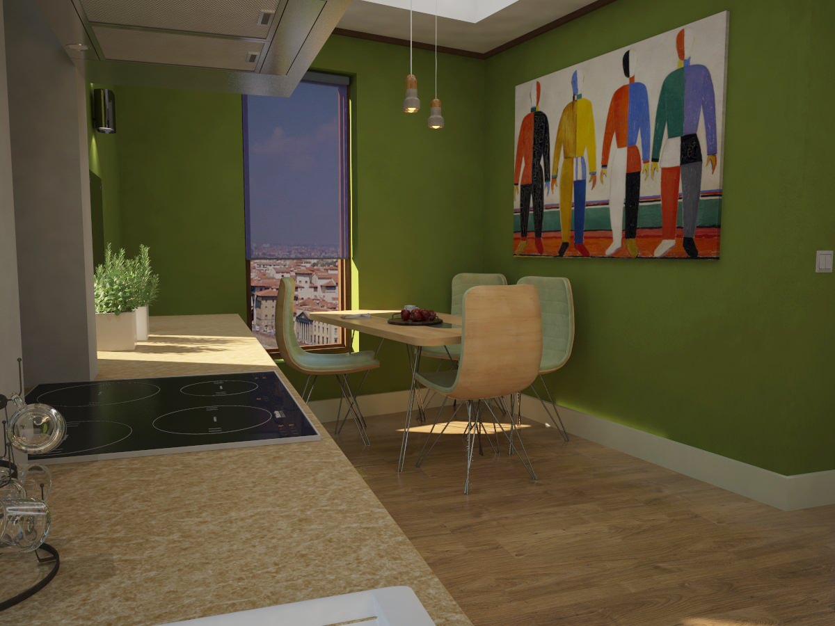 Малевич в интерьере жилой квартирі