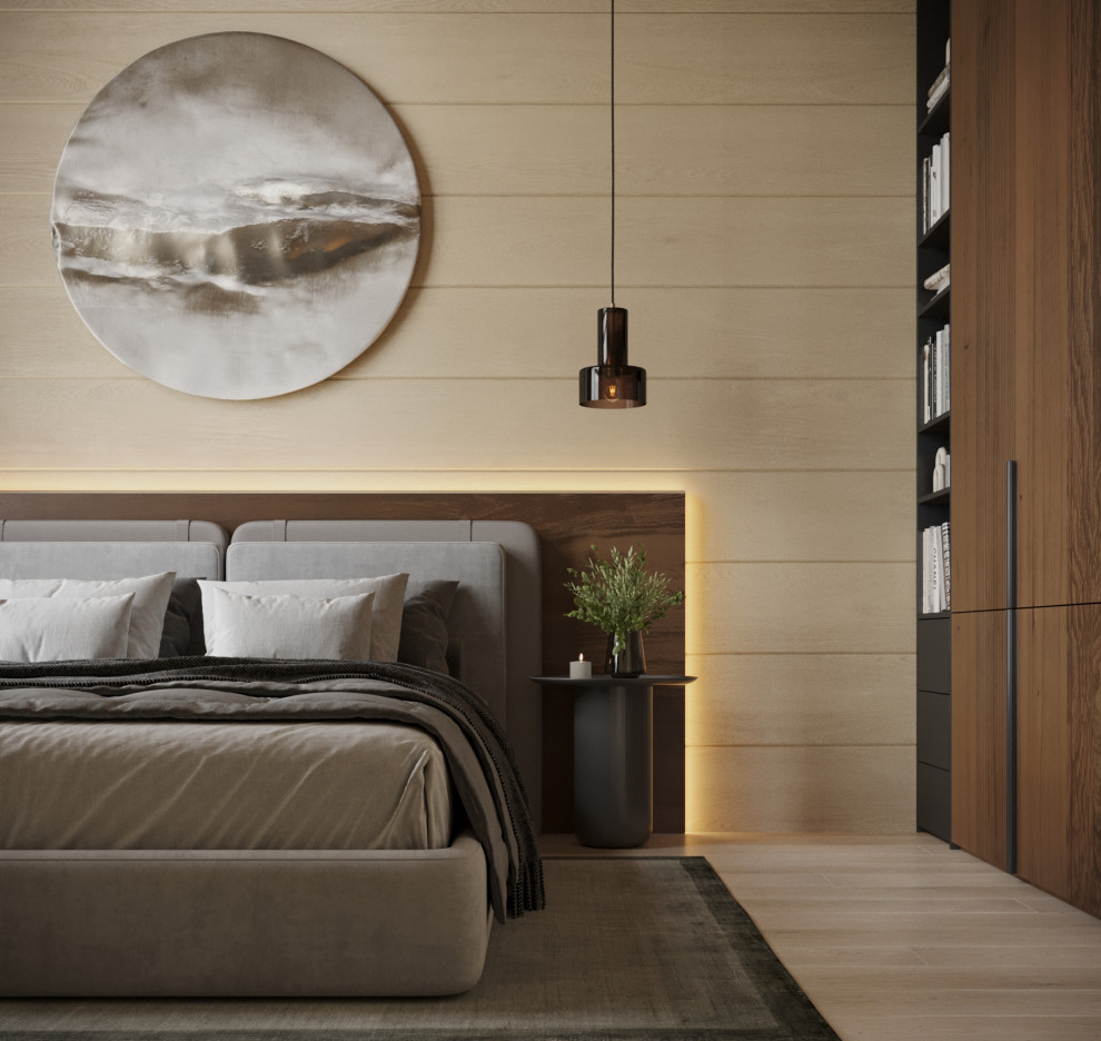 Дизайн интерьера дома из клееного бруса