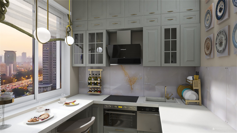 Однокомнатная квартира в стиле неокласики