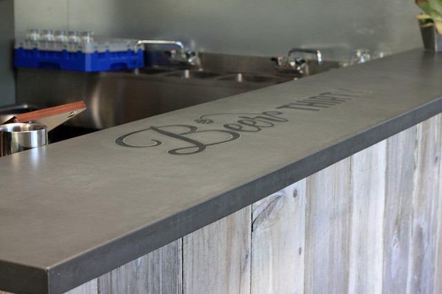 Concrete Bar top - Craftsman - Family Room - San Francisco - by