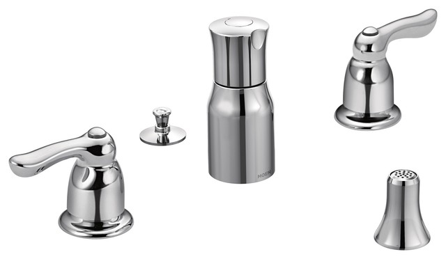 Moen Chateau Chrome Two Handle Bidet Faucet Tl5265 Transitional