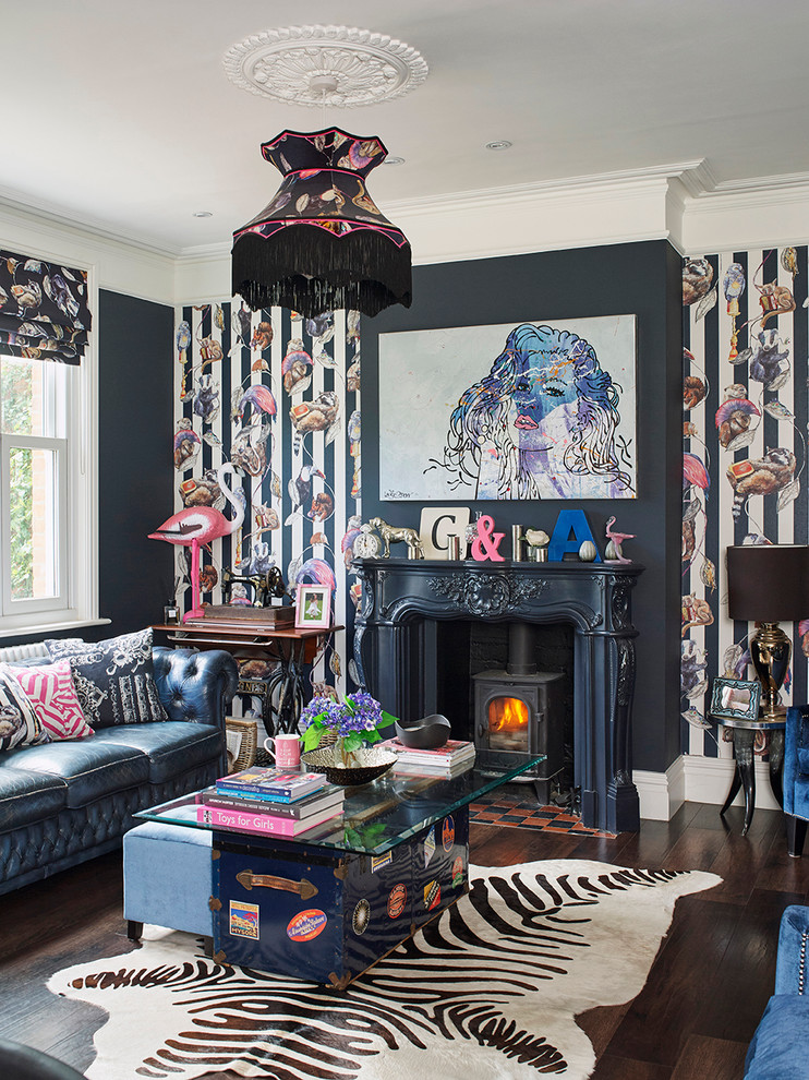 Photo of an eclectic living room in Berkshire.