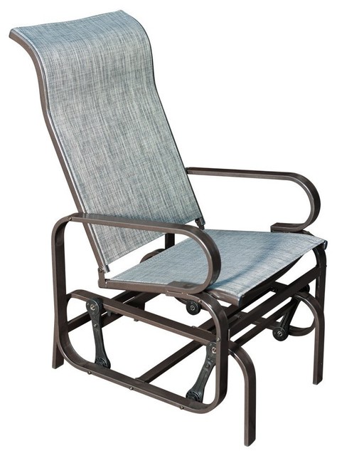 Sunlife Outdoor Garden Rocking Chair Steel Frame Patio Rocker Sunlife Outdoor Garden Rocking Chair Steel Frame Patio Rocker Gliders Gray