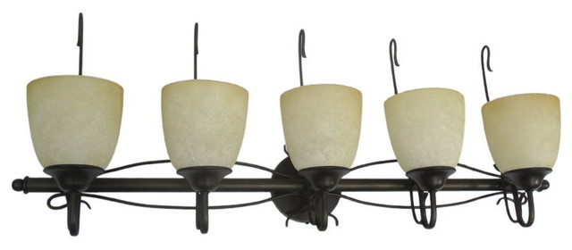 Truscan Scavo Glass 5 Light Bath Wall Oil Rubbed Bronze Traditional Bathroom Vanity Lighting By Houzz Truscan Scavo Glass 5 Light Bath Wall, 5 Light Vanity Fixture Oil Rubbed Bronze