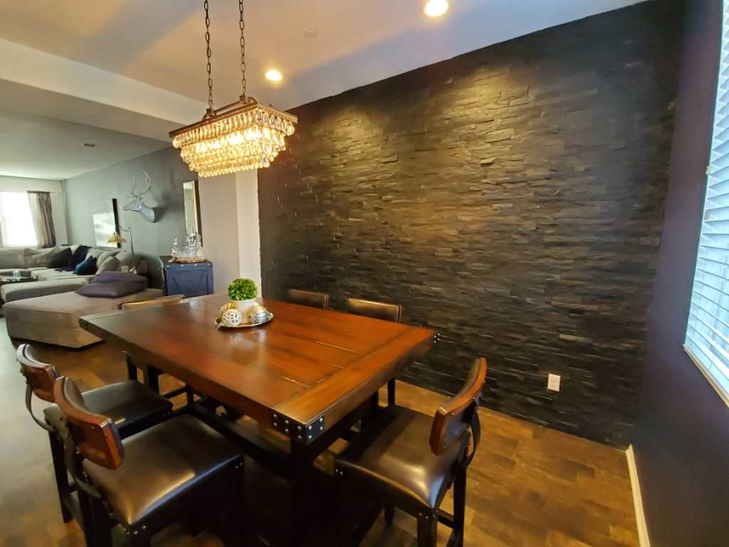 Accent wall and Kitchen details