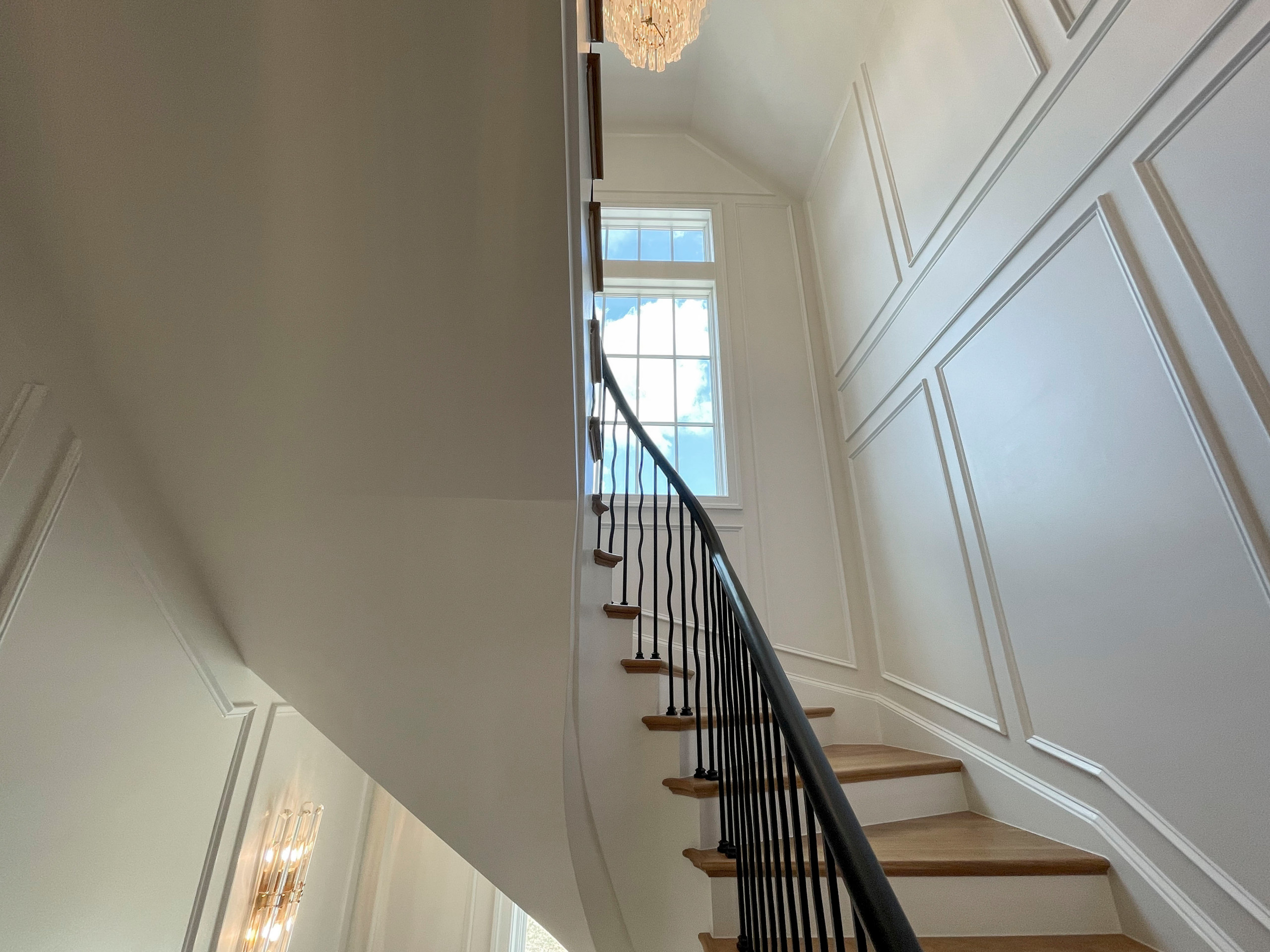 106_Modern Balustrade System Meets Traditional Winding Stairs, Aldie VA  20105