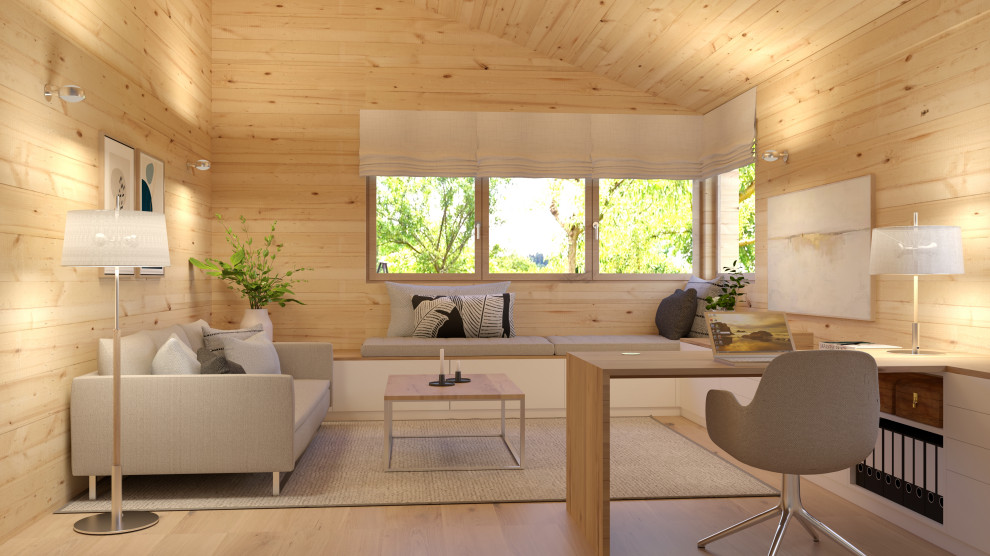 Multifunktionsraum für ein Holzhaus