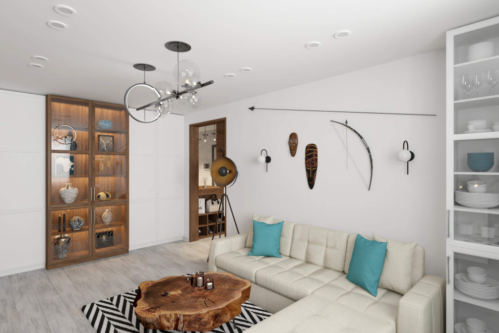 Трехкомнатная квартира 78 м2 в современном стиле, в доме серии П-44