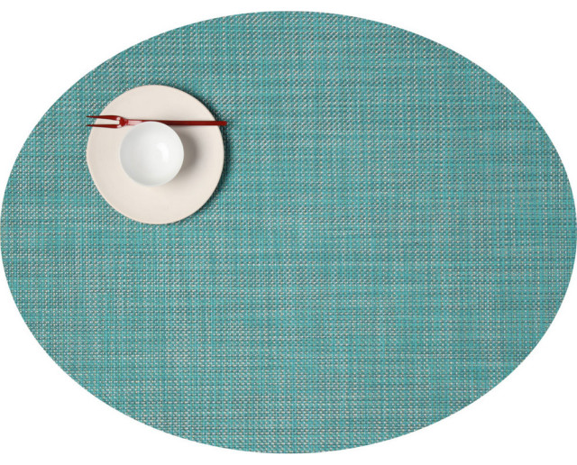 Minibasket Oval Table Mat, Turquoise