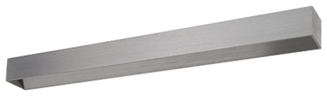 Rett LED Wall Light, Brushed Aluminium, Large