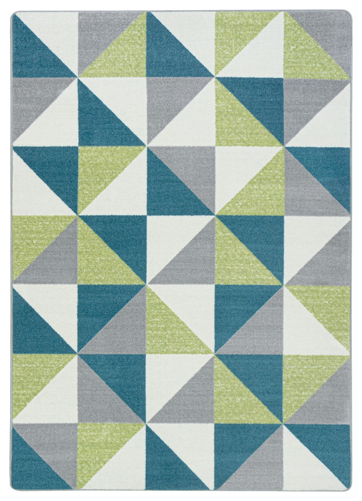 Cartwheel 7'8" x 10'9" area rug in color Calypso