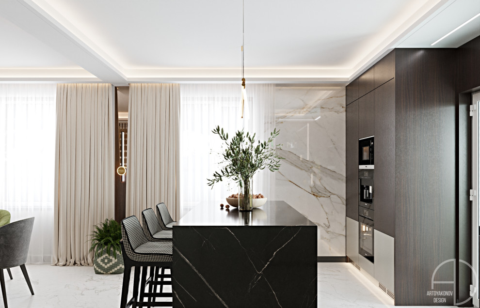 Дизайн интерьера загородного дома. Поселок Зеркальный 250 м2