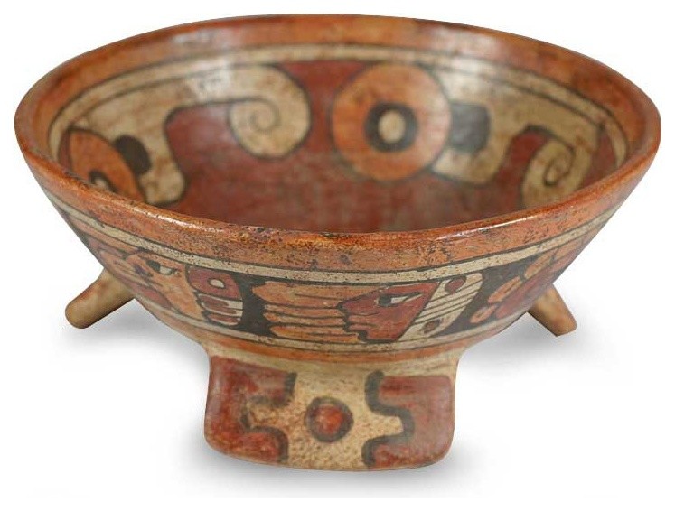 Maya Offering Ceramic Centerpiece