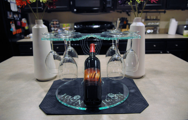 Wine rack bottle display