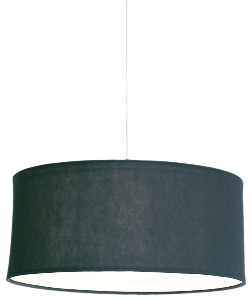 dark grey drum lampshade