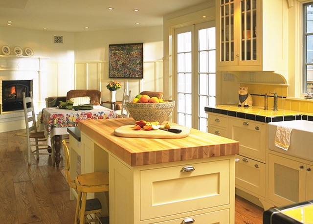 Gourmet retro kitchen traditional-kitchen