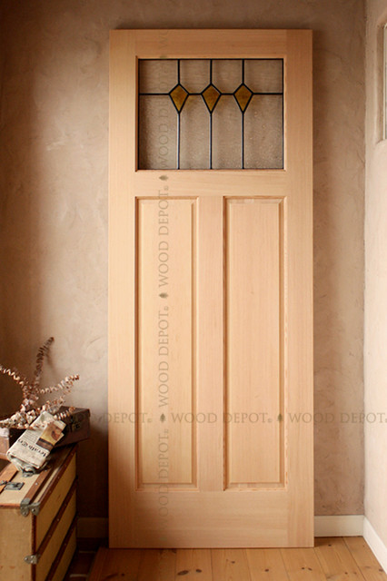 室内ドア ナチュラルダイヤドア ステンドグラス 無塗装 無加工 Industrial Other By 株式会社 Wood Depot Houzz