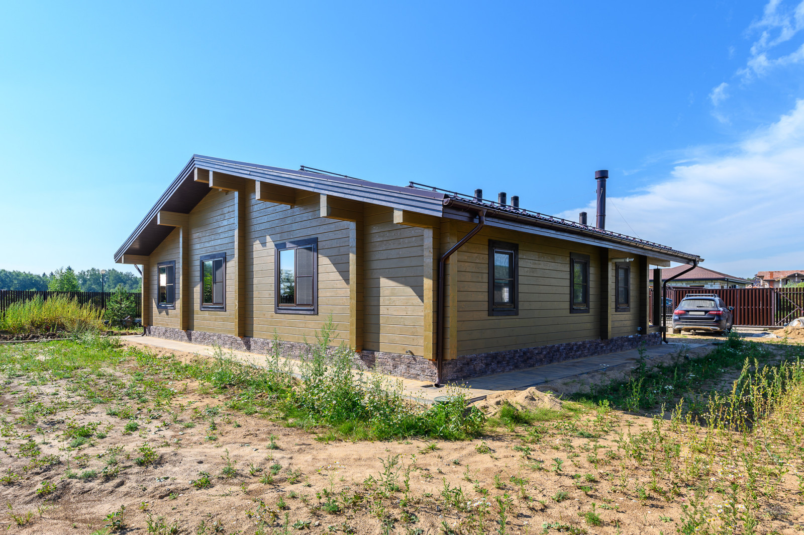 Отделка дома из бруса