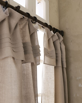 Pine Cone Hill 90L Chambray Curtain traditional-curtains