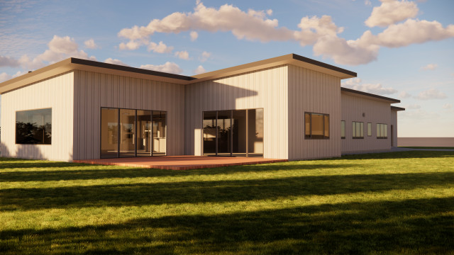 3D Rendering hus-og-facade