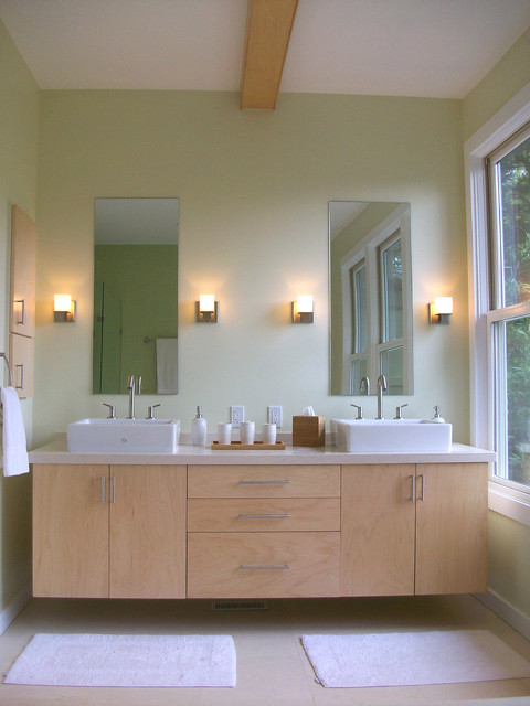 Floating Vanity modern-badezimmer