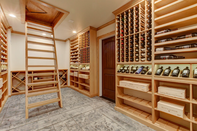 Hidden Entrance Wine Cellar Transitional Wine Cellar Raleigh