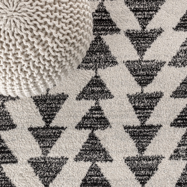 Aisha Moroccan Triangle Geometric Area Rug, 2'x8' - Scandinavian - Hall ...