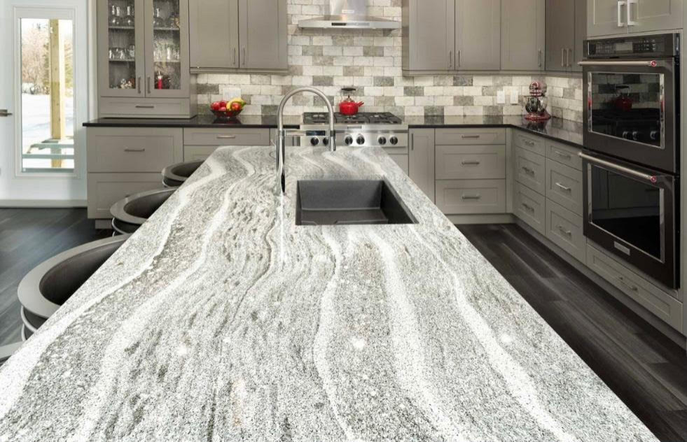 Example of a minimalist kitchen design in Cleveland