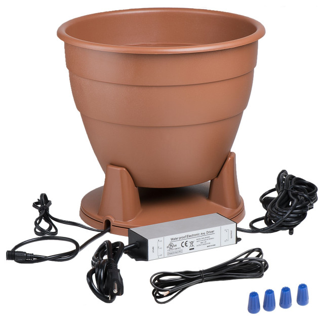 Outdoor Bluetooth Planter Omni Speaker Pair With BuiltIn Water Drainage, BPS520, 5.25