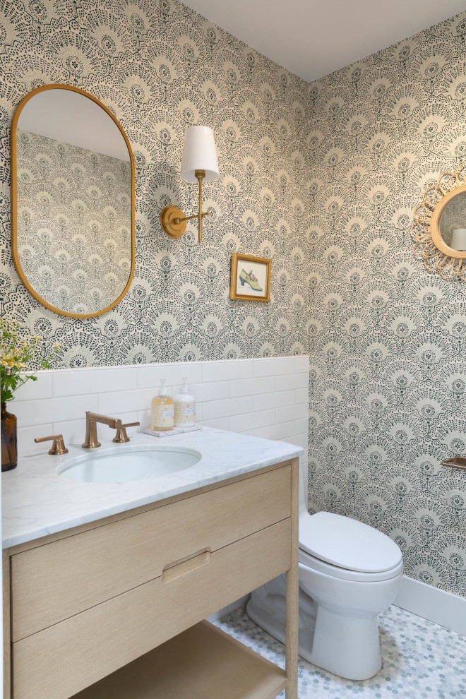 California FUN - Transitional - Powder Room - San Francisco - by Kelly ...
