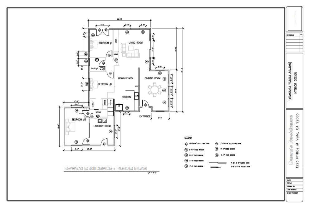 Dawn's residence Floor Plan