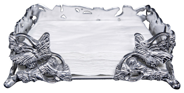 Arthur Court Erfly Luncheon Napkin Box 7 X7 Traditional Arthur Court Erfly Luncheon Napkin Box