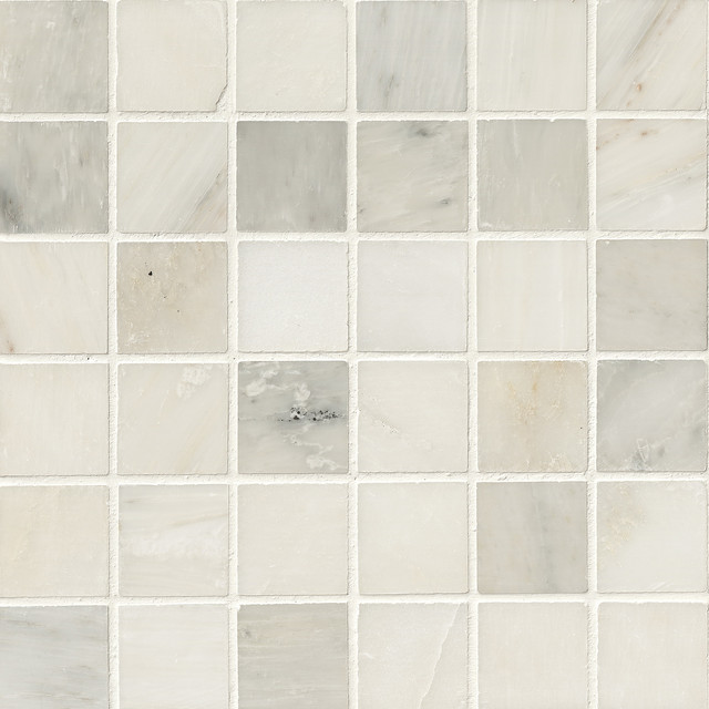 12 X12 Greecian White Polished Marble Mesh Mounted Mosaic Tile Set 12 X12 Greecian White Polished Marble Mesh Mounted Mosaic Tile Set Of 10 Traditional Wall And Floor By Msi
