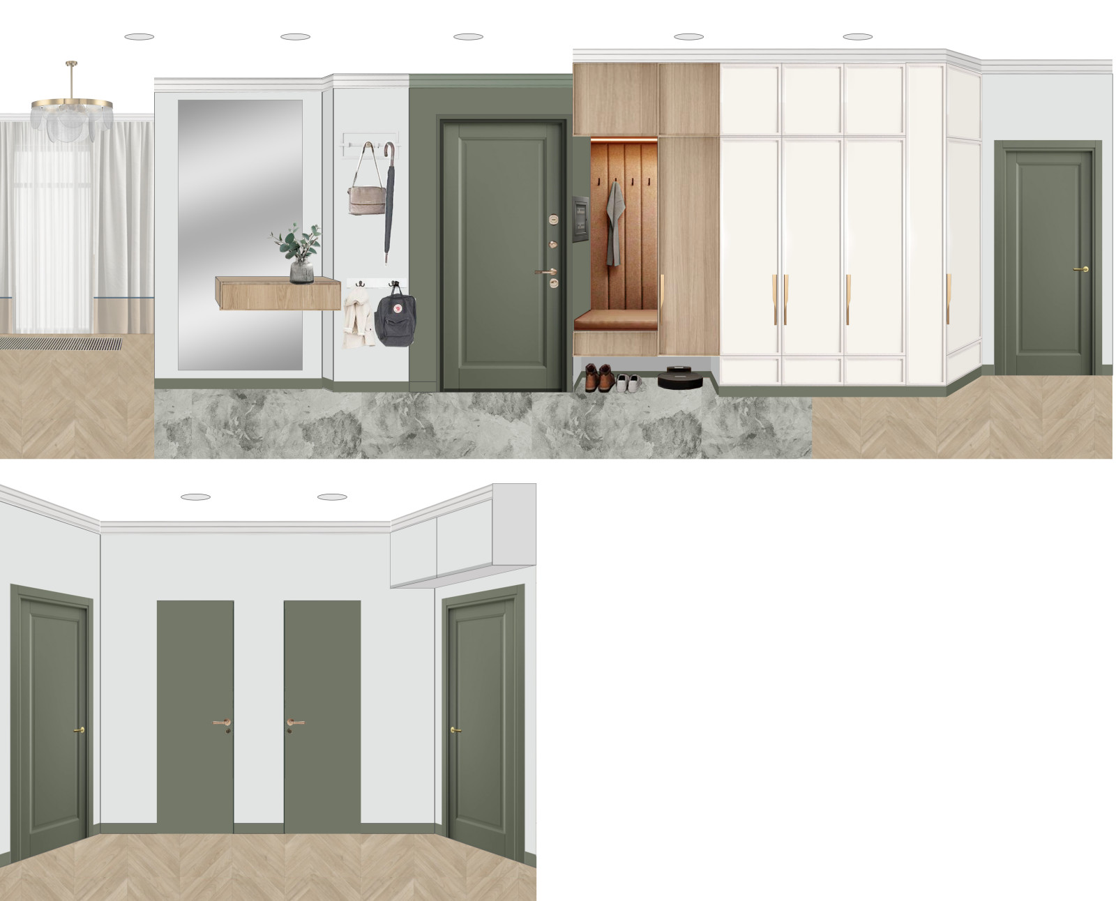 Прихожая и коридор / ЖК "Квартал CHE"