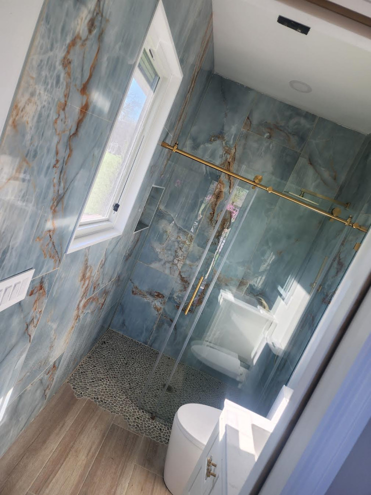 Blue Quarts Bathroom Remodel