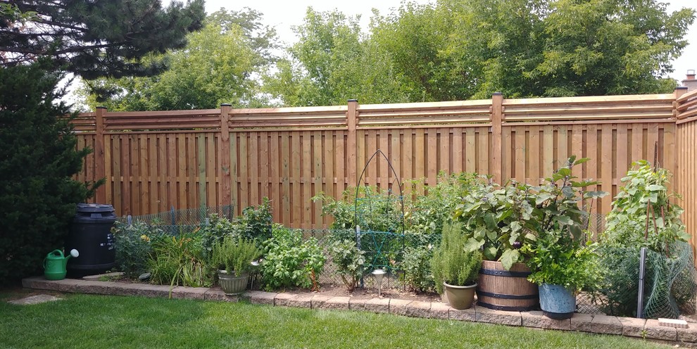 This is an example of a traditional garden in Toronto.