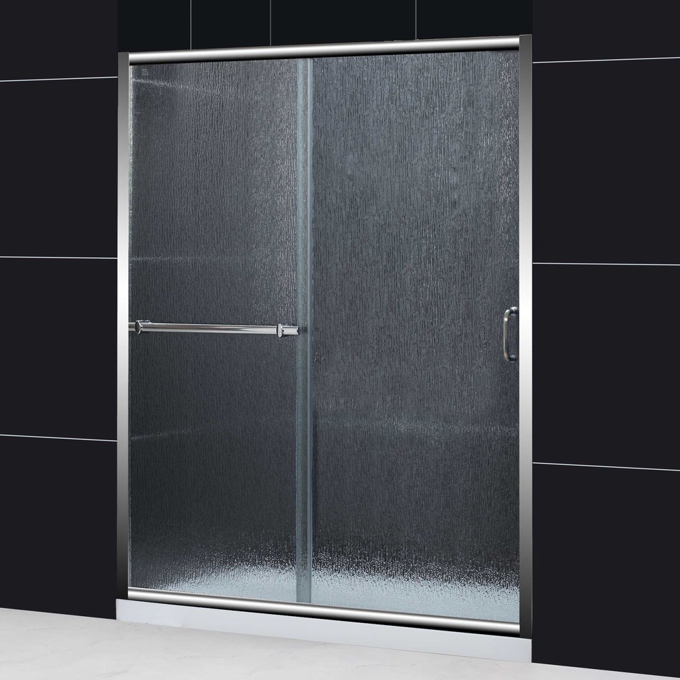 DreamLine Infinity Plus 56-60x72 Rain Glass Sliding Shower Door