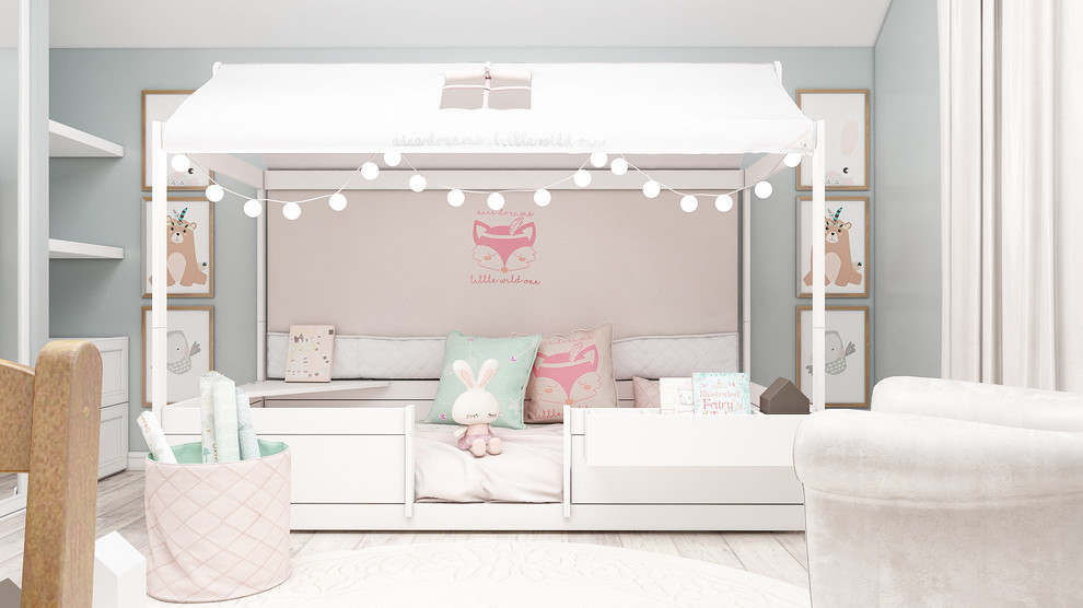 Дизайн детской для девочки