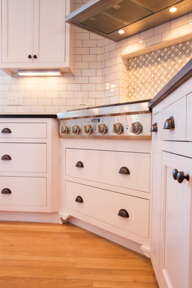 Transitional kitchen photo in Boston