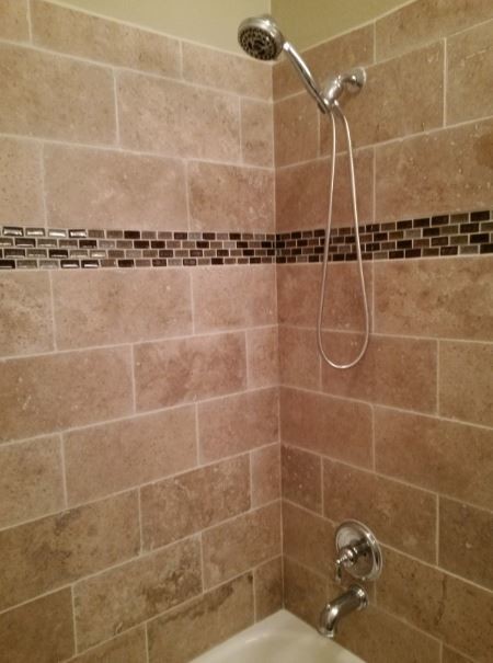 Travertine Shower / Frisco, TX - Traditional - Bathroom ...