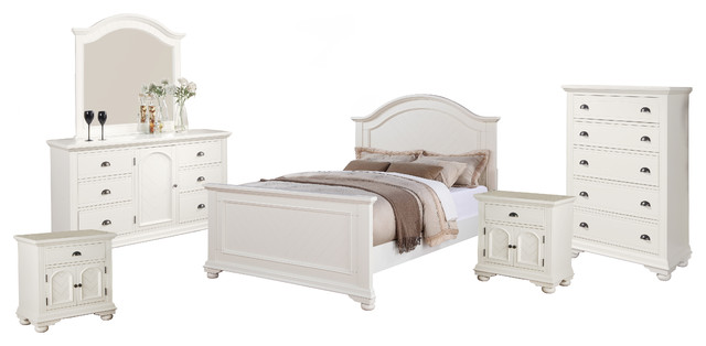 Addison Queen 6 Piece Set Black Traditional Bedroom Furniture Sets By Picket House Houzz