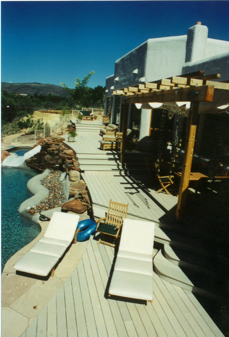 Multi-level composite pool deck - Page Springs AZ