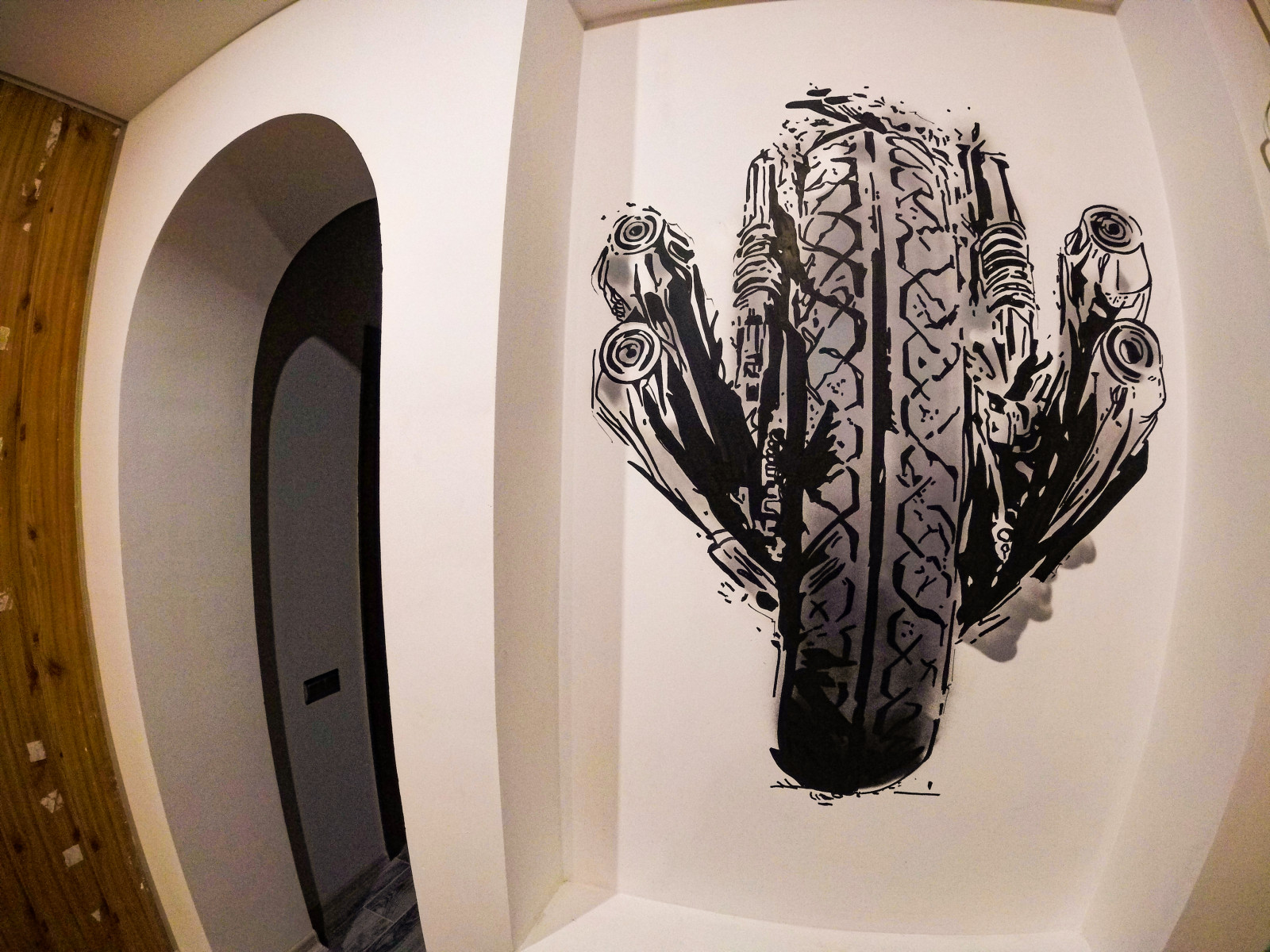 Граффити оформление в частном доме