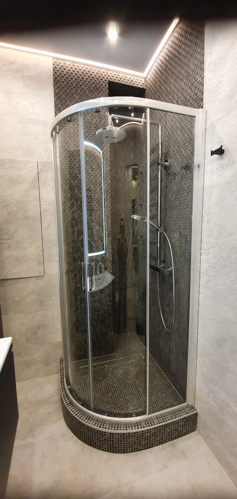 Частная квартира на Пресне, сан/узел с сантехникой ТОТО. Дизайнер Власова Алёна