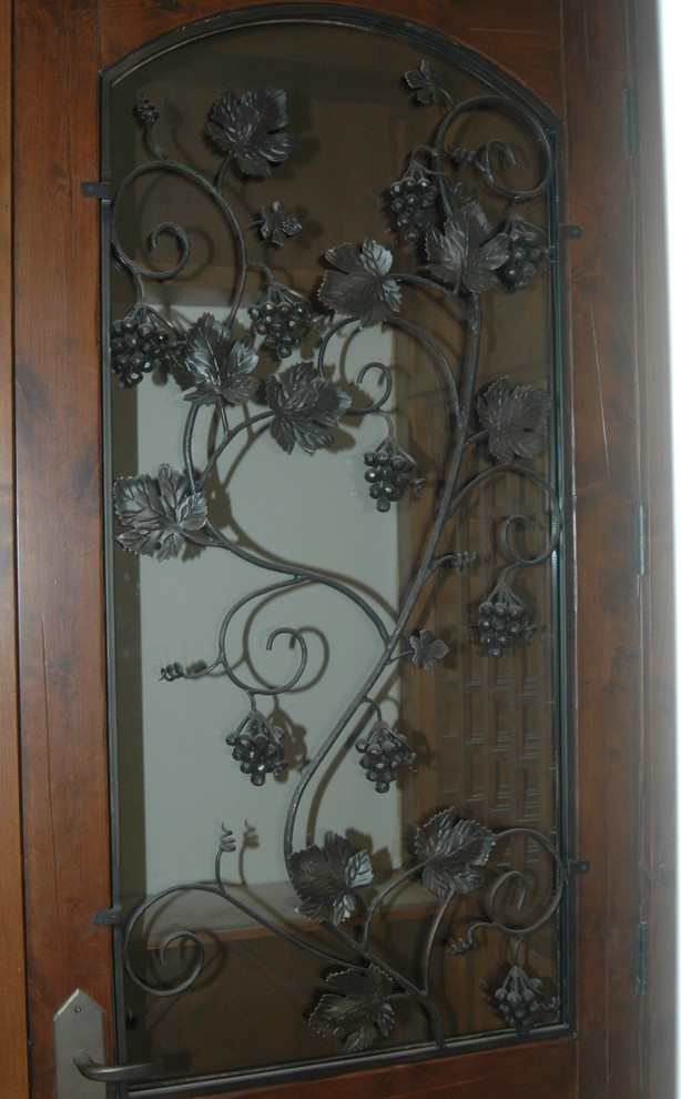 Mountain style entryway photo in Denver