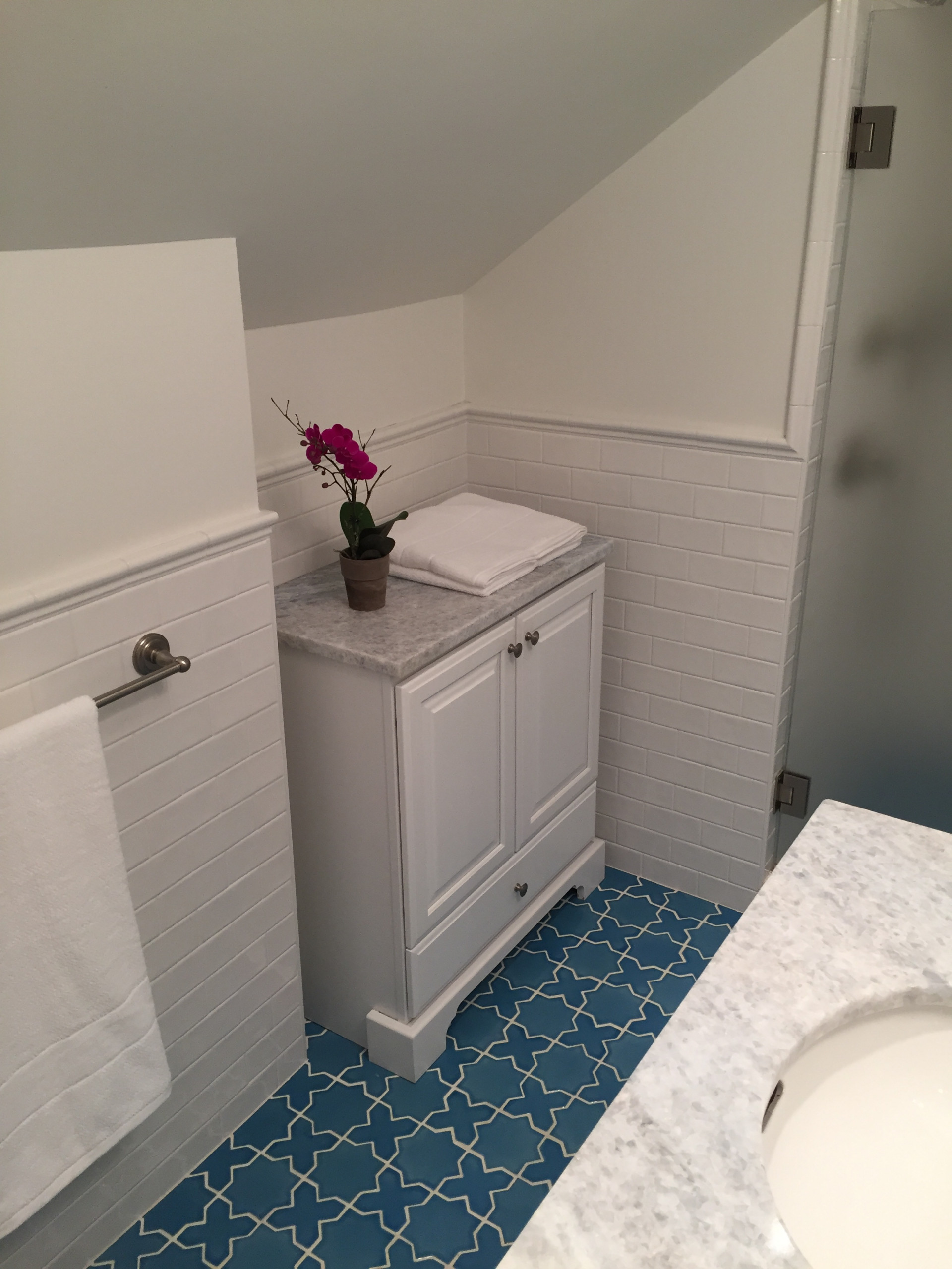 Koch's Master bathroom floor